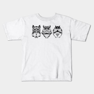 Owl - Decorative Owls Kids T-Shirt